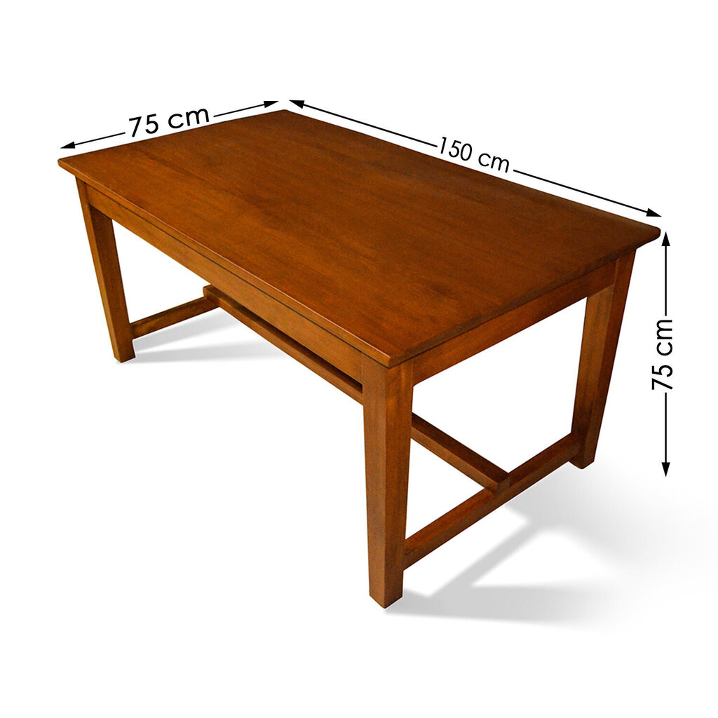 Stalas Floriane Garden Stornes, rudas kaina ir informacija | Virtuvės ir valgomojo stalai, staliukai | pigu.lt