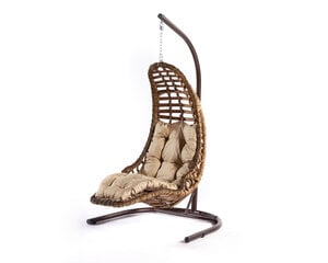 Pakabinamas fotelis Floriane Garden Bodrum, rudas kaina ir informacija | Lauko kėdės, foteliai, pufai | pigu.lt