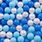 Kiddymoon Foam Vaikiška Žaidimų Aikštelė Su Kvadratiniu Baseinu Kamuoliukams (300 Kamuoliukų),Versija 3, Tamsiai Mėlyna:Šviesiai Mėlyna/Mėlyna/Perlų spalva kaina ir informacija | Žaislai kūdikiams | pigu.lt