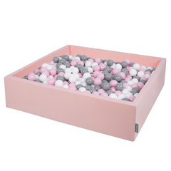 KiddyMoon Квадрат детский бассейн с мячиками 120x30см/200 шариков ∅ 7см цена и информация | Игрушки для малышей | pigu.lt