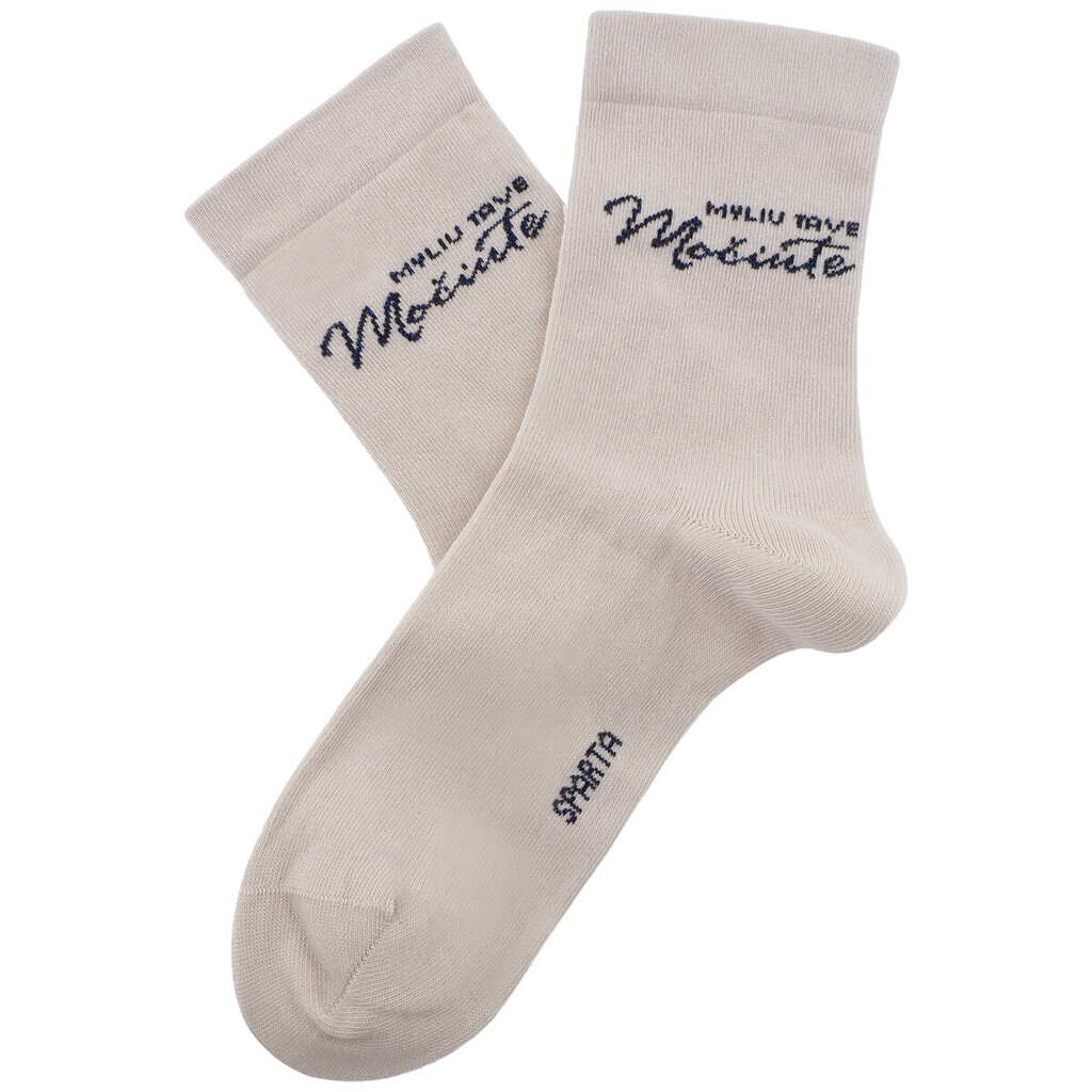 Moteriškos medvilninės kojinės su nespaudžiančiu krašteliu Myliu Tave Močiute kaina ir informacija | Moteriškos kojinės | pigu.lt