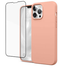 Силиконовый чехол SoundBerry для Apple iPhone 13 (real liquide silicone), space grey + защита из закаленного стекла Superior 5D цена и информация | Чехлы для телефонов | pigu.lt