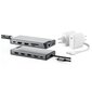 ALOGIC Dual USB-C Super Hub 10-in-1-hub Dual HDMI 4K@60Hz, pilkos spalvos kaina ir informacija | Adapteriai, USB šakotuvai | pigu.lt