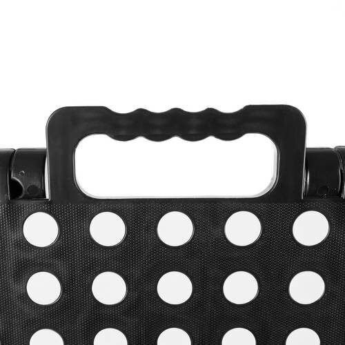 Sulankstoma taburetė juodai balta 39cm kaina ir informacija | Buitinės kopėčios, rampos | pigu.lt