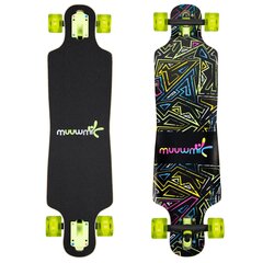 Riedlentė Longboard Neon, juoda kaina ir informacija | Riedlentės | pigu.lt