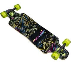 Скейтборд Longboard Neon, чёрный цена и информация | Скейтборды | pigu.lt