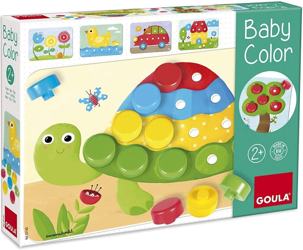 Medinė Mozaika Baby Color, Goula 53140 kaina ir informacija | Lavinamieji žaislai | pigu.lt