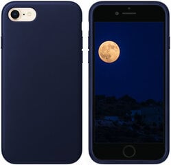 Защитный чехол для Apple iPhone 7/8/SE2020/SE2022, экокожа,blue-navy цена и информация | Чехлы для телефонов | pigu.lt