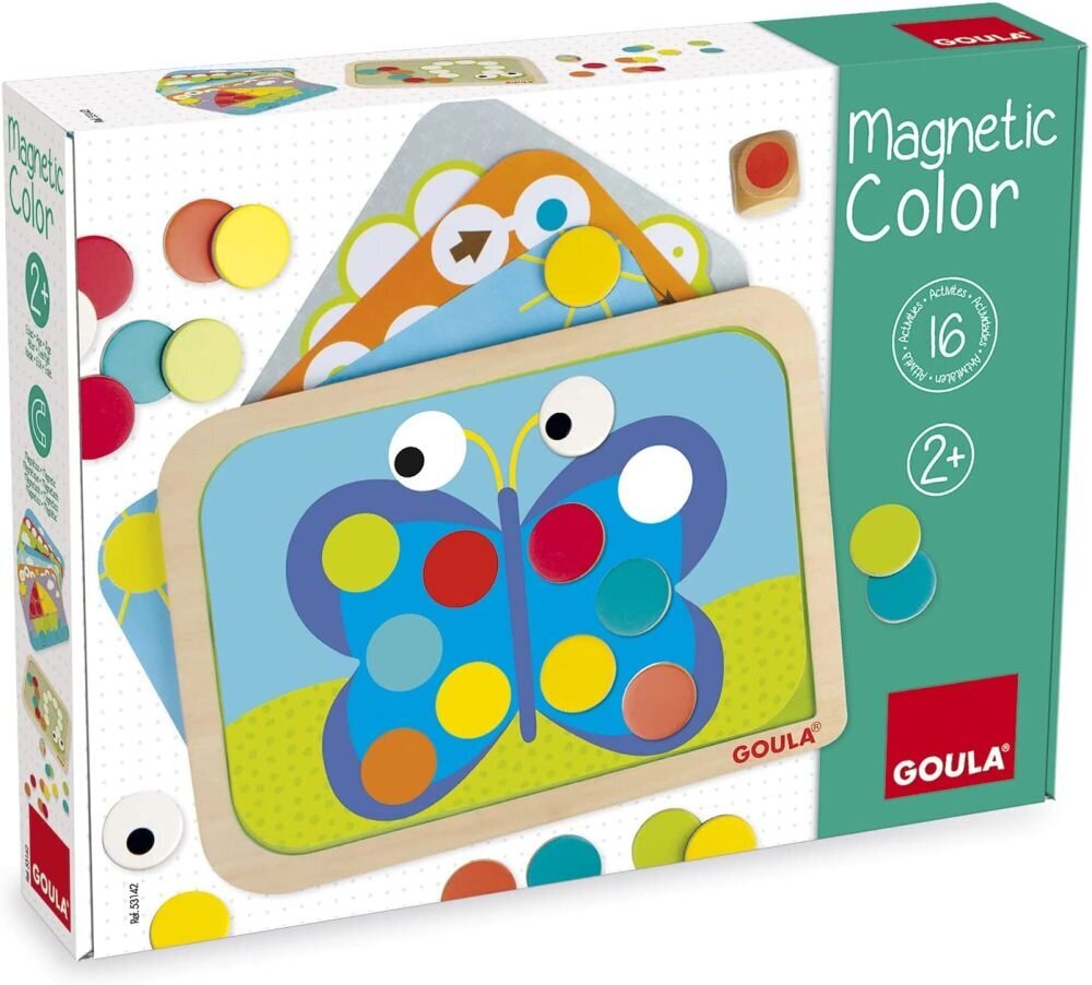 Mozaika medinė magnetinė Magnetic Color Goula 53142 цена и информация | Lavinamieji žaislai | pigu.lt