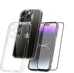 Комплект SoundBerry Crystal Hard Case 5D Glass для Apple iPhone 14, цена и информация | Чехлы для телефонов | pigu.lt