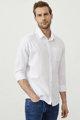 Рубашка XINT 700852BEYAZ-M цена и информация | Мужские рубашки | pigu.lt