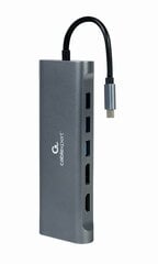 Адаптер Gembird USB-C 8-in-1 цена и информация | Адаптеры, USB-разветвители | pigu.lt