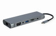 Gembird USB-C 8-in-1 kaina ir informacija | Adapteriai, USB šakotuvai | pigu.lt