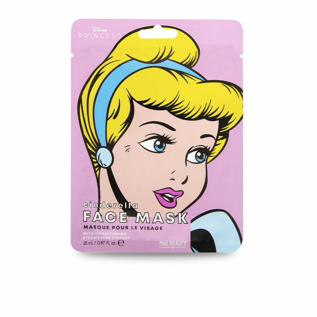 Veido kaukė Mad Beauty DIsney Princess Cinderella 25 ml цена и информация | Veido kaukės, paakių kaukės | pigu.lt