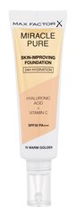 Makiažo pagrindas Max Factor Miracle Pure Skin Long-Lasting SPF30, 30 ml, 76 Warm Golden kaina ir informacija | Makiažo pagrindai, pudros | pigu.lt