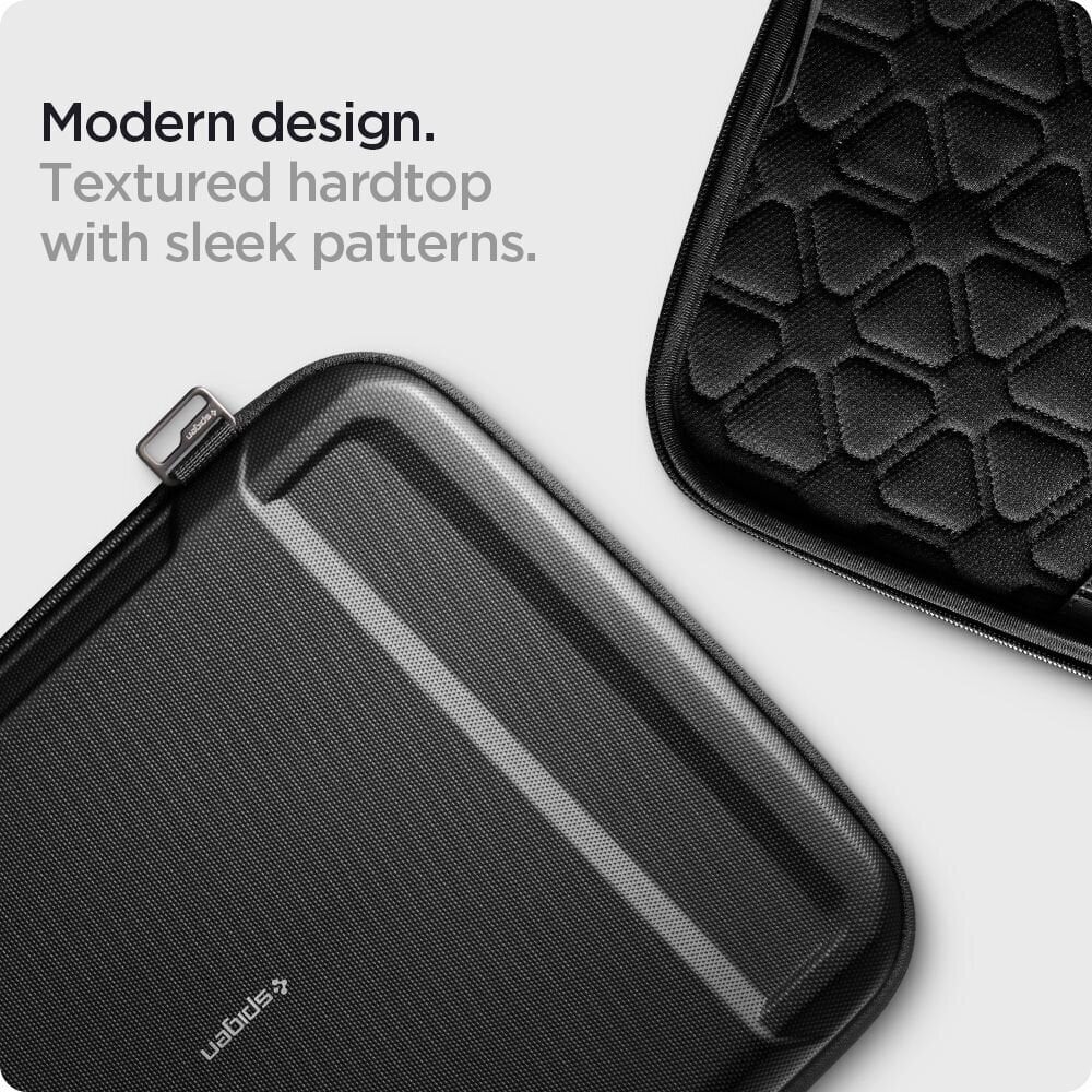 Spigen Rugged Armor Pouch Pro ypač atsparus nešiojamo kompiuterio (13-14”) dėklas, juodas цена и информация | Krepšiai, kuprinės, dėklai kompiuteriams | pigu.lt