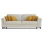 Sofa Homede Froletti 3S, smėlio spalvos kaina ir informacija | Sofos | pigu.lt