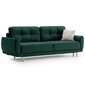 Sofa Homede Canto 3S, žalia цена и информация | Sofos | pigu.lt