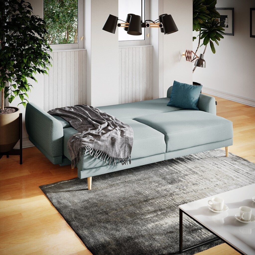Sofa Homede Canto 3S, šviesiai pilka цена и информация | Sofos | pigu.lt