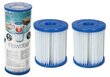 Pakeičiamos vandens filtro kasetės II tipo siurbliui Bestway 2 vnt. цена и информация | Baseinų filtrai | pigu.lt