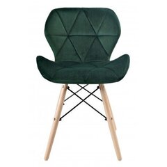 Вращающийся стул, зеленый цена и информация | Стулья для кухни и столовой | pigu.lt