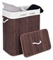 Bambuko skalbinių krepšelis, 100 l kaina ir informacija | Vonios kambario aksesuarai | pigu.lt