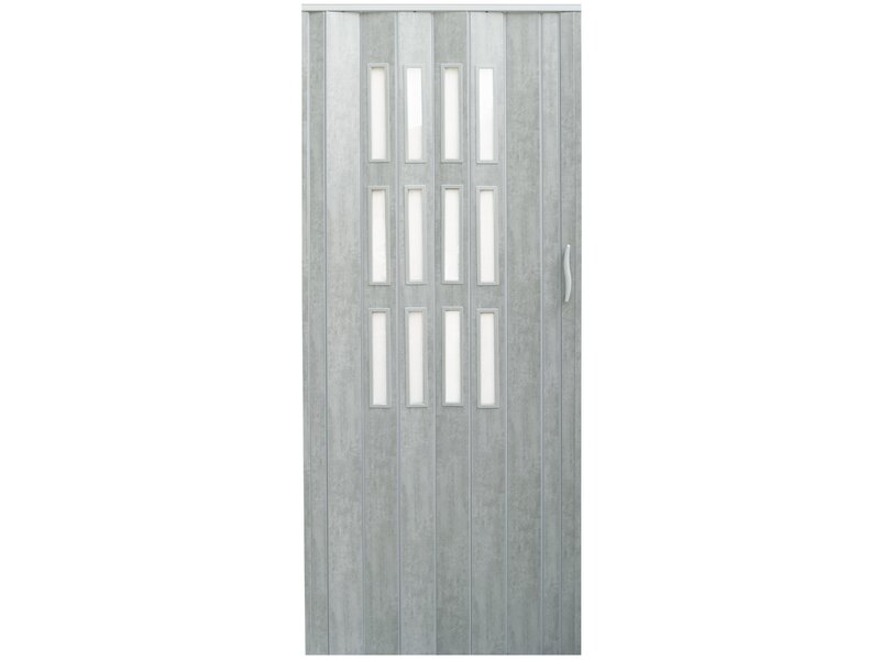 Складные двери 001S-61-80, цвета бетон 80 см матовые цена | pigu.lt