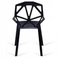 Kėdė Vector, juoda kaina ir informacija | Virtuvės ir valgomojo kėdės | pigu.lt