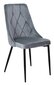 LINCOLN aksominė grafito spalvos kėdė kaina ir informacija | Virtuvės ir valgomojo kėdės | pigu.lt