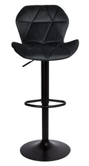 Барный стул, 1 штука, черный цена и информация | Стулья для кухни и столовой | pigu.lt