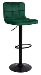 Барный стул, темно-зеленый цена и информация | Стулья для кухни и столовой | pigu.lt