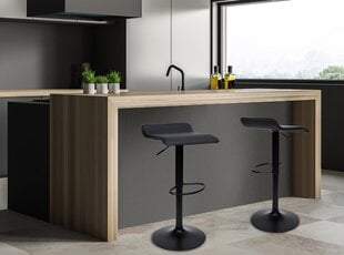 Барный стул KB-PORTI BLACK, черный цена и информация | Стулья для кухни и столовой | pigu.lt