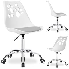 Grover pasukama kėdė, balta, pilka kaina ir informacija | Biuro kėdės | pigu.lt