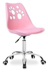 Вращающееся кресло, розовое цена и информация | Офисные кресла | pigu.lt
