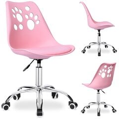 Вращающееся кресло, розовое цена и информация | Офисные кресла | pigu.lt