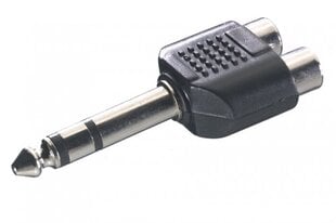 Adapteris Vivanco 6.3 mm - RCA kaina ir informacija | Adapteriai, USB šakotuvai | pigu.lt