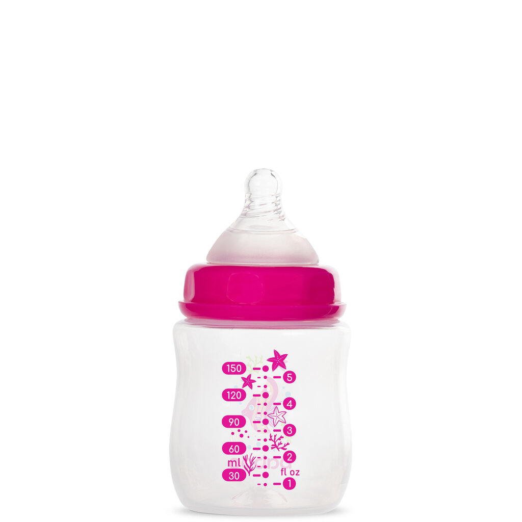 Baboo maitinimo buteliukas Sea Life, 150 ml, 0+ mėn. kaina ir informacija | Buteliukai kūdikiams ir jų priedai | pigu.lt