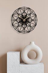 Sieninis medinis laikrodis ARABESQUE, juodas kaina ir informacija | Laikrodžiai | pigu.lt