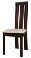 2-jų kėdžių komplektas C27, rudas/kreminis kaina ir informacija | Virtuvės ir valgomojo kėdės | pigu.lt