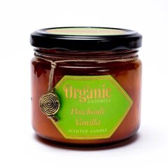 Organic Goodness sojų vaško žvakė Patchouli Vanilla, degimo laikas 55h kaina ir informacija | Žvakės, Žvakidės | pigu.lt