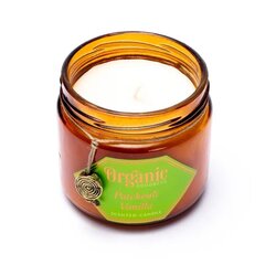 Organic Goodness Ароматическая соевая свеча Patchouli Vanilla, Время горения 55 час цена и информация | Подсвечники, свечи | pigu.lt