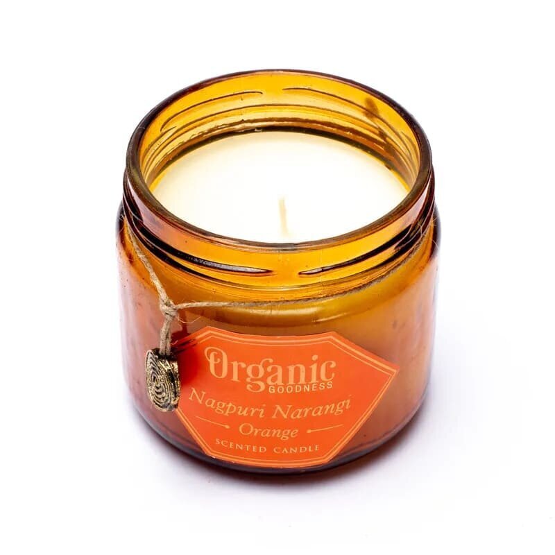 Organic Goodness sojų vaško žvakė Narangi, degimo laikas 55h kaina ir informacija | Žvakės, Žvakidės | pigu.lt