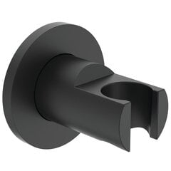Rankinės dušo galvos laikiklis Ideal Standard IdealRain, Silk Black matinė juoda kaina ir informacija | Maišytuvų ir dušų priedai | pigu.lt