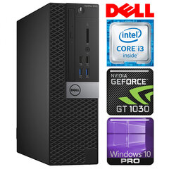 Компьютер DELL 3040 SFF i3-6100 4GB 1TB GT1030 2GB WIN10Pro цена и информация | Стационарные компьютеры | pigu.lt