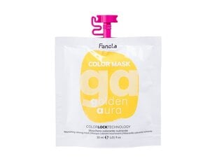 Maitinamoji dažanti plaukų kaukė Fanola Color Mask Golden Aura, 30 ml kaina ir informacija | Priemonės plaukų stiprinimui | pigu.lt