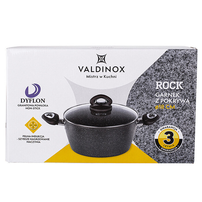 Valdinox Rock puodas 18cm. 1,7L kaina ir informacija | Puodai, greitpuodžiai | pigu.lt