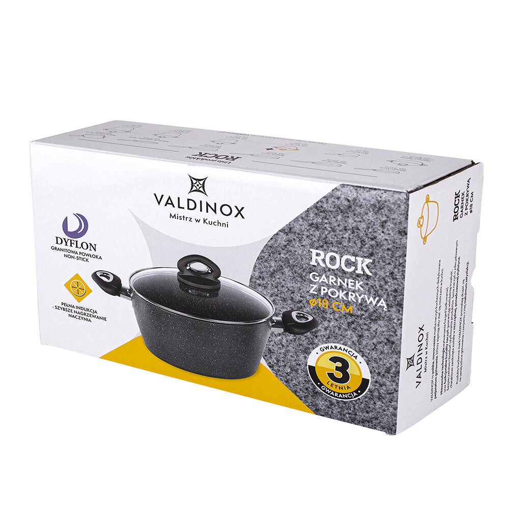 Valdinox Rock puodas 18cm. 1,7L kaina ir informacija | Puodai, greitpuodžiai | pigu.lt