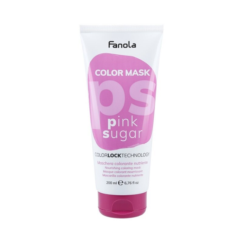 Dažanti plaukų kaukė Fanola Color Mask Pink Sugar, 200ml kaina ir informacija | Plaukų dažai | pigu.lt