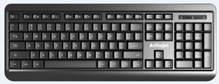 Клавиатура Activejet USB keyboard K-3807SW цена и информация | Клавиатуры | pigu.lt