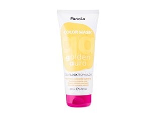 Maitinamoji dažanti plaukų kaukė Fanola Color Mask Golden Aura, 200 ml kaina ir informacija | Priemonės plaukų stiprinimui | pigu.lt